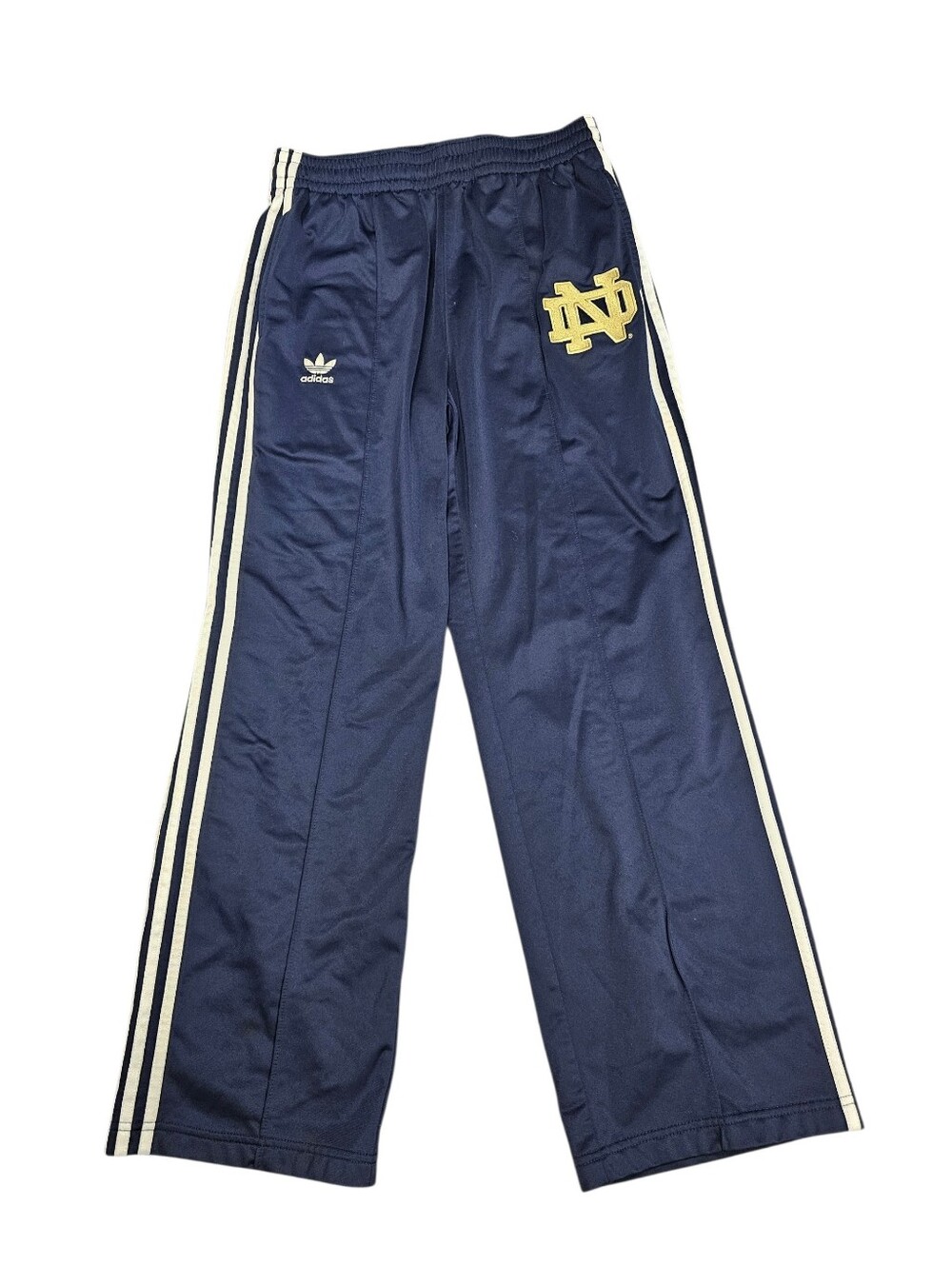 Adidas Originals Notre Dame Track Pants Navy Blue Men Large Warm Up Lined